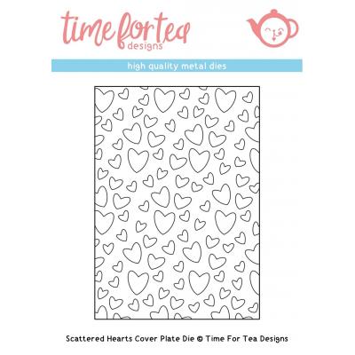Time For Tea Dies - Scattered Hearts Cover Plate